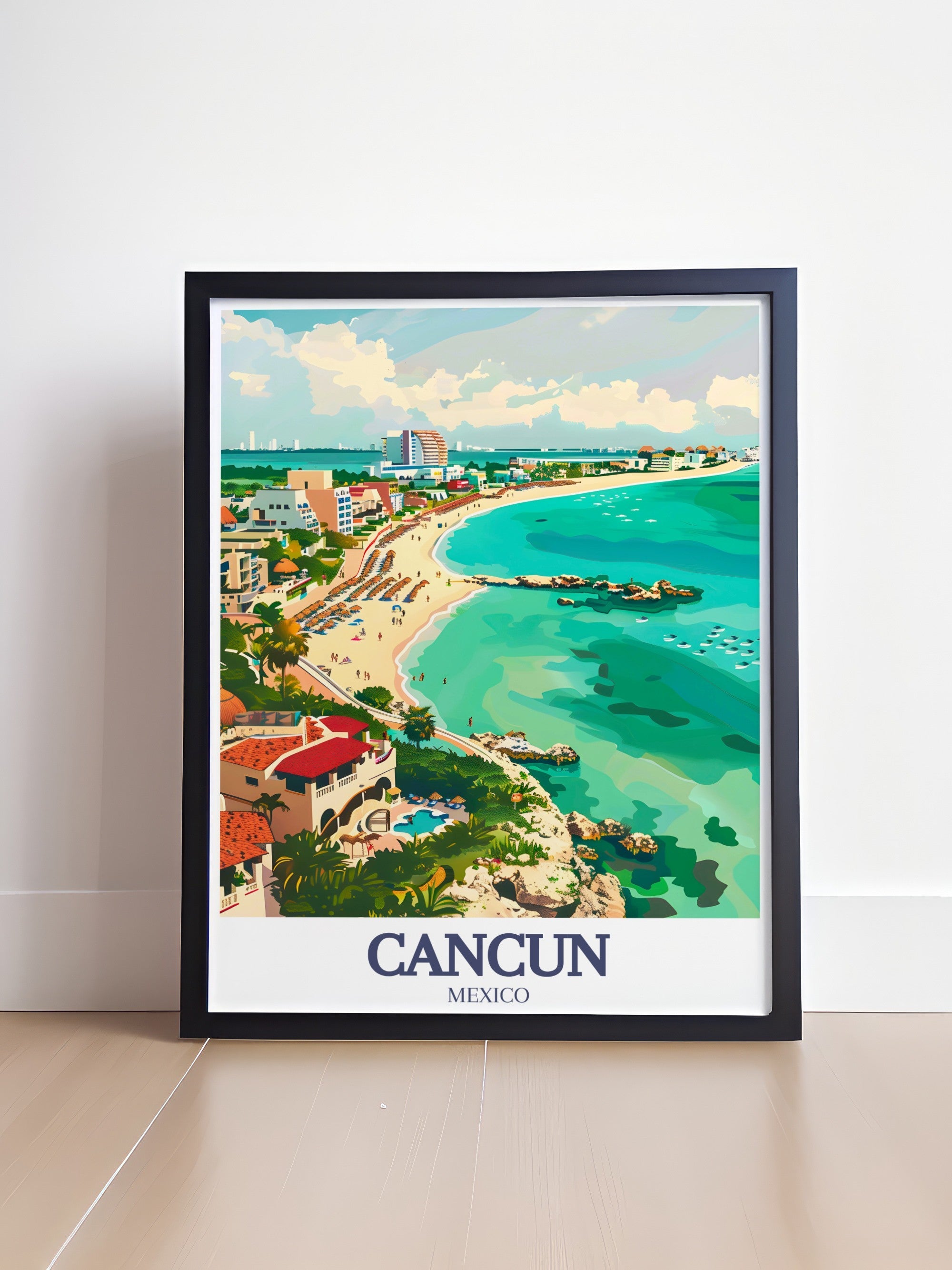 Cancun Art - Isla Mujeres and Mia Reef  Home Decor - Mexico   Decor-1