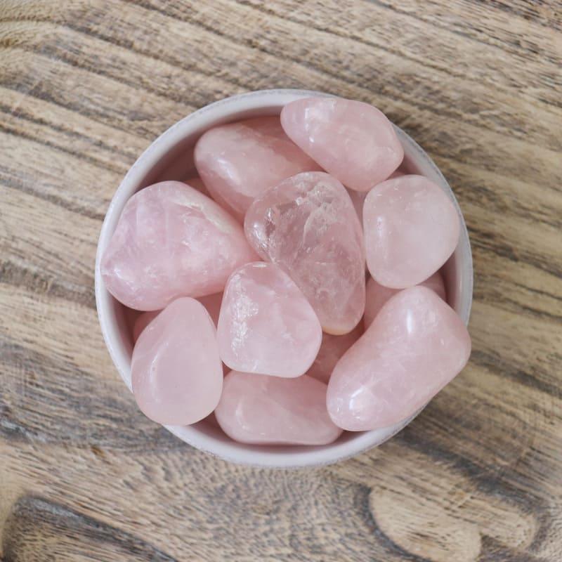 Pierre roulée en Quartz Rose-2