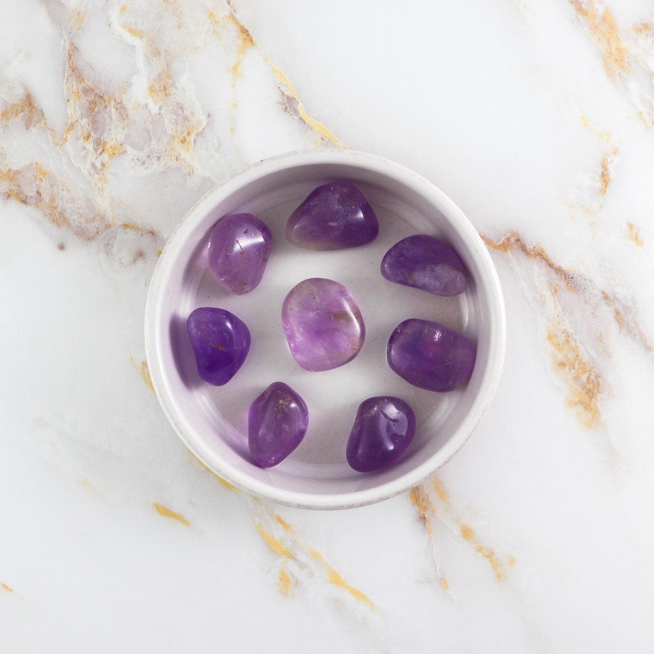 Amethyst rolled stone-0