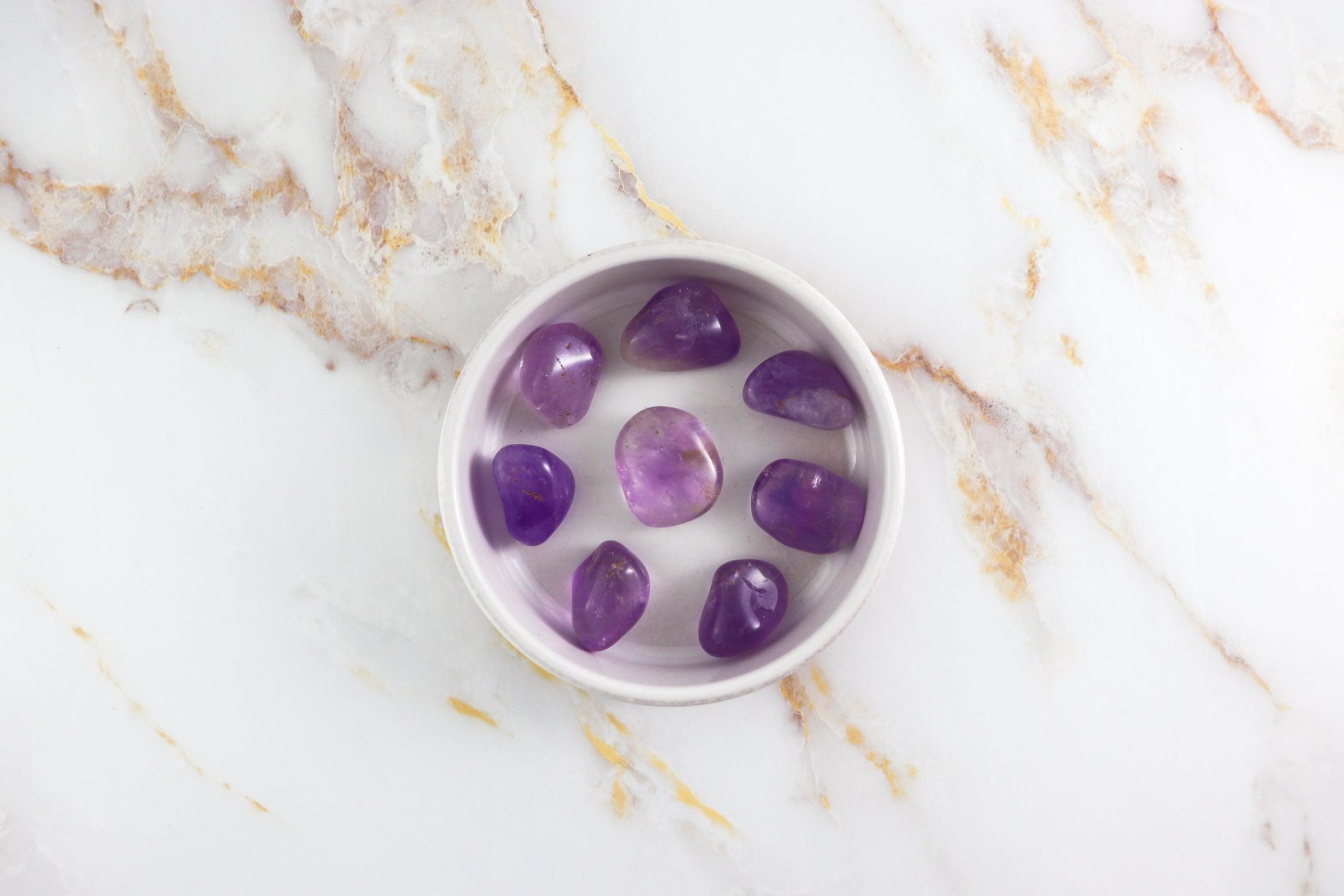 Amethyst rolled stone-2