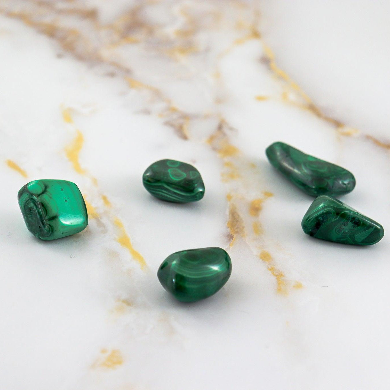Pierre roulée en Malachite