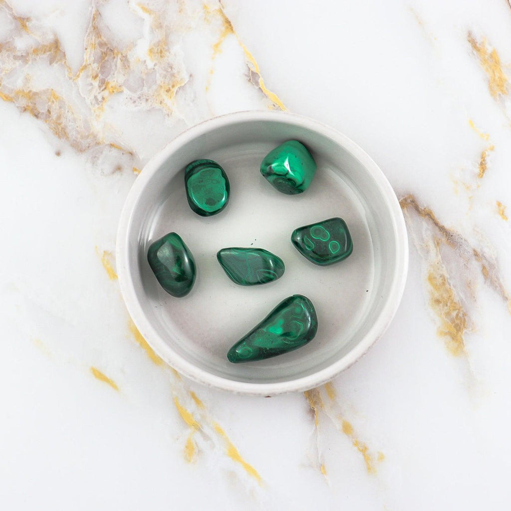 Pierre roulée en Malachite