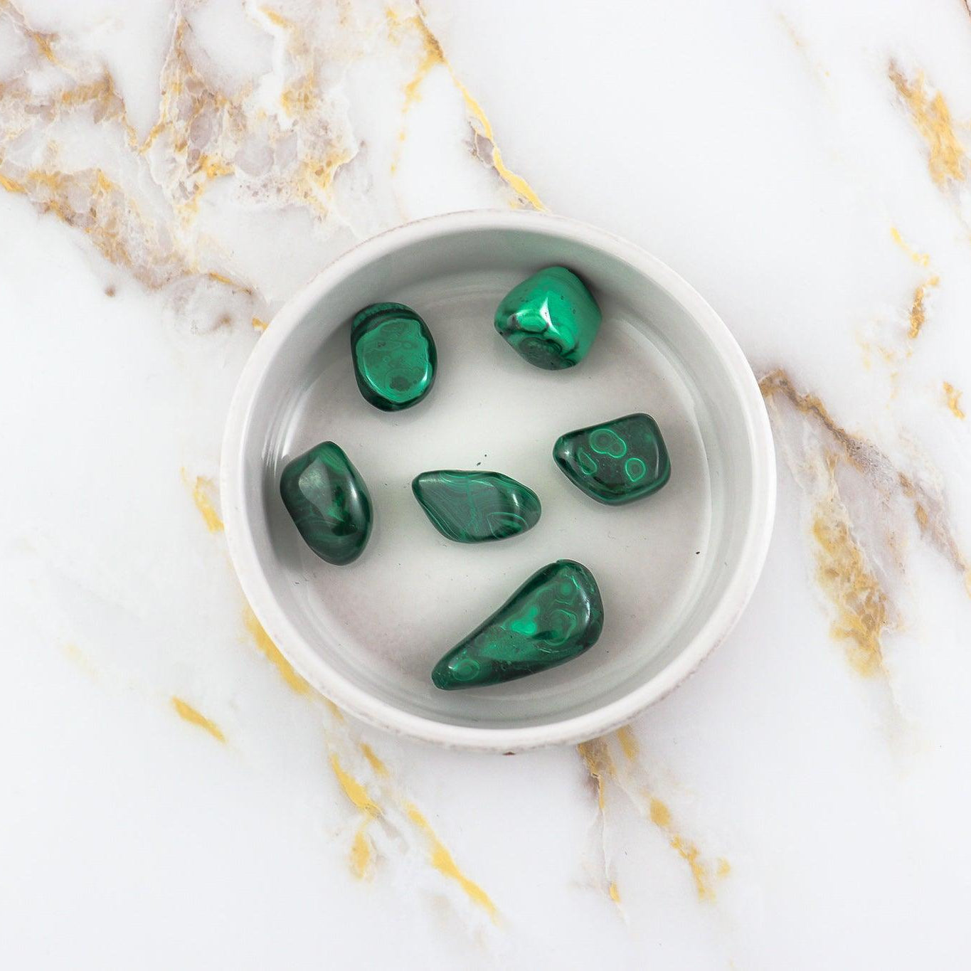 Pierre roulée en Malachite
