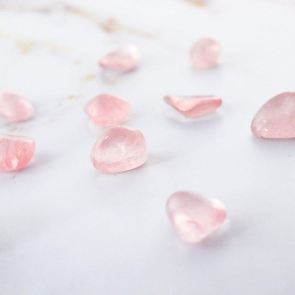 Pierre roulée en Quartz Rose-1