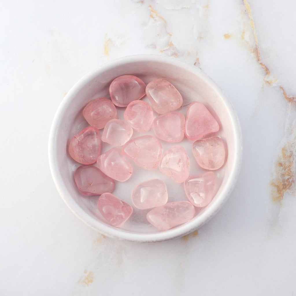 Rolled Rose Quartz Stone-0