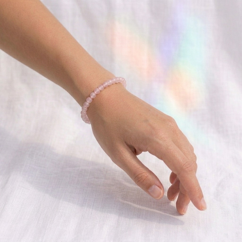Bracelet en Quartz Rose