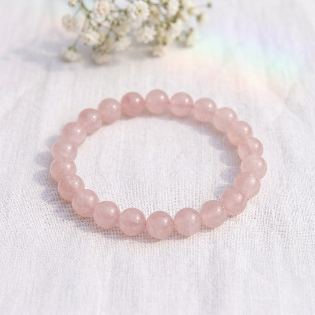Bracelet en Quartz Rose